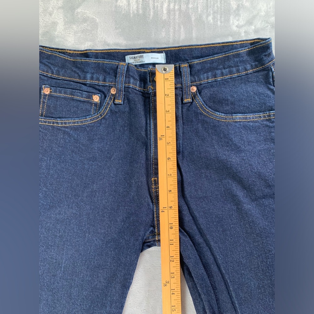 Levi's Dark Indigo Straight Jeans - Picture 14 of 16